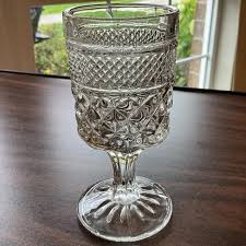 Anchor Hocking | Kitchen | Vintage Anchor Hocking Wexford Vintage 55 Stemmed Wine Juice Goblets Cut Glass | Poshmark