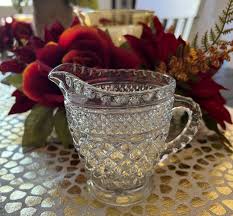 Buy Vintage Anchor Hocking Wexford Small Clear Diamond Pattern Pitchercreamer 4.25” Online in India - Etsy
