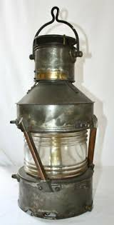 SHIP's Hanging Oil LANTERN by ALDERSON & GYDE, UK. Patent ...