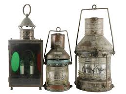 Lot - THREE SHIP'S LANTERNS