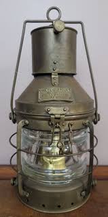 Rare Antique Anchor Light #1235 Brass Ship Lantern Nautical Navy Great Britain | eBay