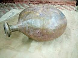 Old Vintage Handcrafted Camel Original Leather Wine / Water ...