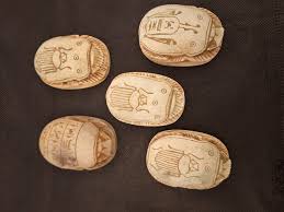 Unique collection 5 Rare ancient Egyptian Pharaonic Scarab ...