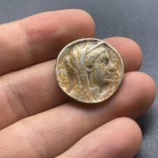 Ancient Indo Greek Bronze Tetradrachm Rare Coated Coin in ...