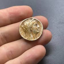 Ancient Indo Greek Bronze Tetradrachm Rare Coated Coin in ...