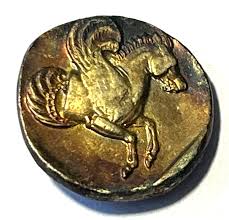 Mysia Lampsakos Circa 394-350 BC. Electrotype Stater Zeus ...