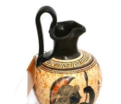 Greek Ancient Ceramic Rhyton Vase Pottery Painting Goddess ...