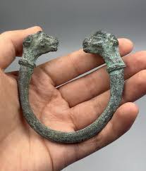 Museum Quality Ancient Roman Bronze Bangle With Panther ...