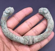 Ancient Rare Genuine Old Roman Bronze Bangle With Wild ...
