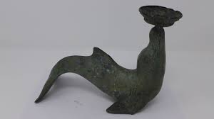 Indonesian/Balinese Handcrafted Wrought Iron Dolphin Candle ...