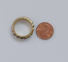 14K Yellow Gold Rhodolite Garnet Cab eternity Ring w/ Textured Surface, size 9 | eBay