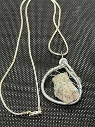 Raw Blue Stone Necklace - Etsy