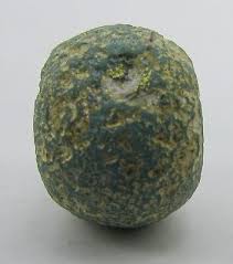 Ancient Roman Glass big bead in turquoise color from ...
