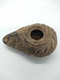 Ancient oil lamp Menorah Clay | eBay