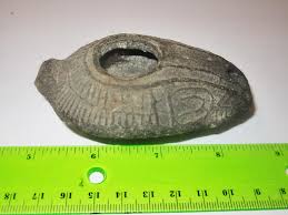 Lampada a olio o a grasso in terracotta antica romana con decorazione modellata - Meravigliose condizioni come trovate, parzialmente pulite - Etsy Italia