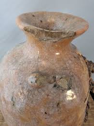 Antique Japanese Suigetsu ware 水月焼 Ceramic Vase Kannon ...