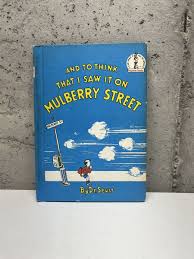 And To Think That I Saw It On Mulberry Street, Dr. Seuss Book Club Edition 1964 | eBay