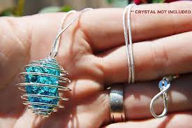 Do It Yourself" Crystal Energy Pendant + 20" Stainless Steel ...