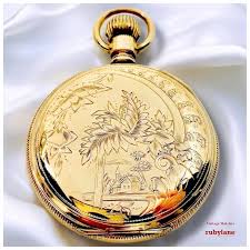 1896 Waltham Bond Street Pocket Watch – Solid 14K Yellow ...