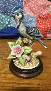 Andrea by Sadek Blue Jay Figurine | Hand-Painted Porcelain ...