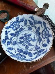 Vintage Takahashi Antique Japanese bowl in Blue & White | eBay