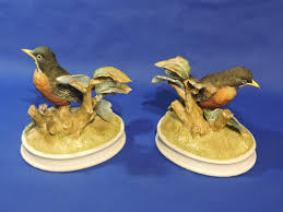 1970s Andrea by Sadek Majolica Ware Porcelain Robin Bird ...