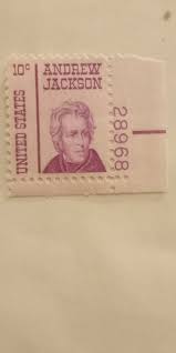 andrew jackson 10c stamp purple very good condition unused | eBay