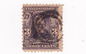 STAMP US SCOTT 302 "Jackson" 3 CENT 1903 USED BULLSEYE ...