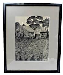 Detailed Ink & Pen Sketch Of A Country Cottage By Artist ...
