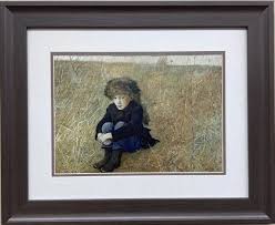 Andrew Wyeth "Faraway '52" CUSTOM FRAMED Art Americana Rural ...