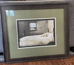 Andrew Wyeth "Master Bedroom" - FRAMED Art Americana - Frame 28x24 Art 14.5x10.5 | eBay