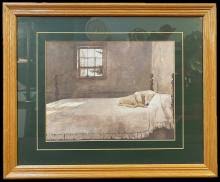 Sold at Auction: Andrew Wyeth, ANDREW WYETH (1948) LITHOGRAPH TITLED MASTER BEDROOM, 18IN x 23IN (46cm x 58cm)