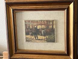 J. Barell Painting Oil on Board People Signed - Etsy