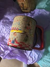 VTG 1950S ANDROCK Flour Sifter Atomic Yellow Starburst Green Block Diamond HTF $14.00 - PicClick