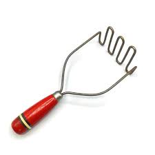 Vintage Potato Masher * Red Handle Kichen Hand Tool - Etsy