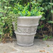 VINTAGE TUSCANY FLOWERPOT (4 Color Options): Durable Solid Stone Planter. Unique Home Garden Decor, Sealed for Outdoors. Handcrafted U.S.A - Etsy