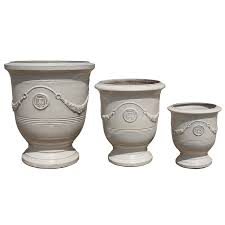 RICHELIEU Pot 35x42cm cream