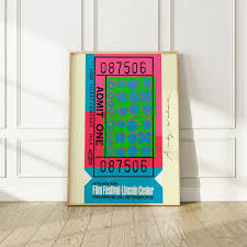 Andy Warhol Fine Art Print, 1967 Film Festival Ticket Fifth ...