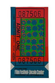 After Warhol, Lincoln Center Poster, "ticket"