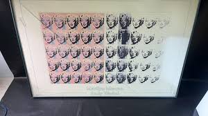 Sold at Auction: Framed ANDY WARHOL Marilyn Monroe Print