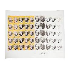 Andy Warhol, Autographed Poster, Marilyn Monroe