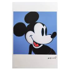 1980s Gorgeous Andy Warhol "Mickey Mouse" Limited Edition ...