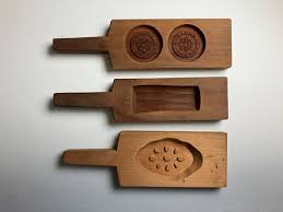 Three Wooden Cake Mold |Hand carved | Japanese bakery | eBay