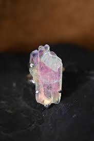 Make Love Not War Angel Aura Quartz Sterling Silver Ring ...
