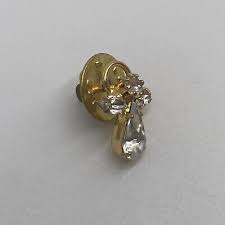 Vintage Gold Tone Rhinestone Angel Brooch Pin | eBay