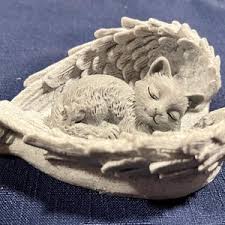 Angel Doggie Sleeping in Wings "remembering Doggie" - Etsy