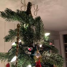 Gold Wire 'joy' Christmas Tree Topper: Modern Minimalist ...