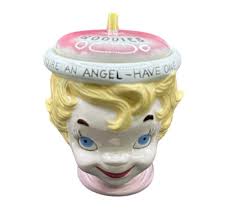 Rare MCM Vintage "Your an Angel-Have one cookie jar signed ...