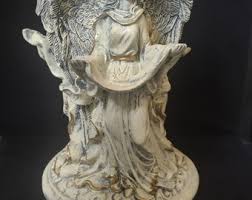 Angel Pillar Candle Stand Peace Love Joy (lot 1699) - Etsy