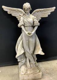 Vintage Heavenly Angel Garden Statuary 2ft4inh